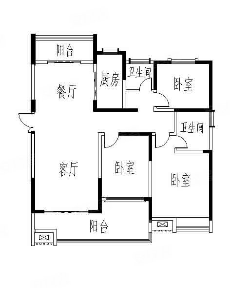 文景公园对面汉润府158大平层双阳台好楼层无遮挡