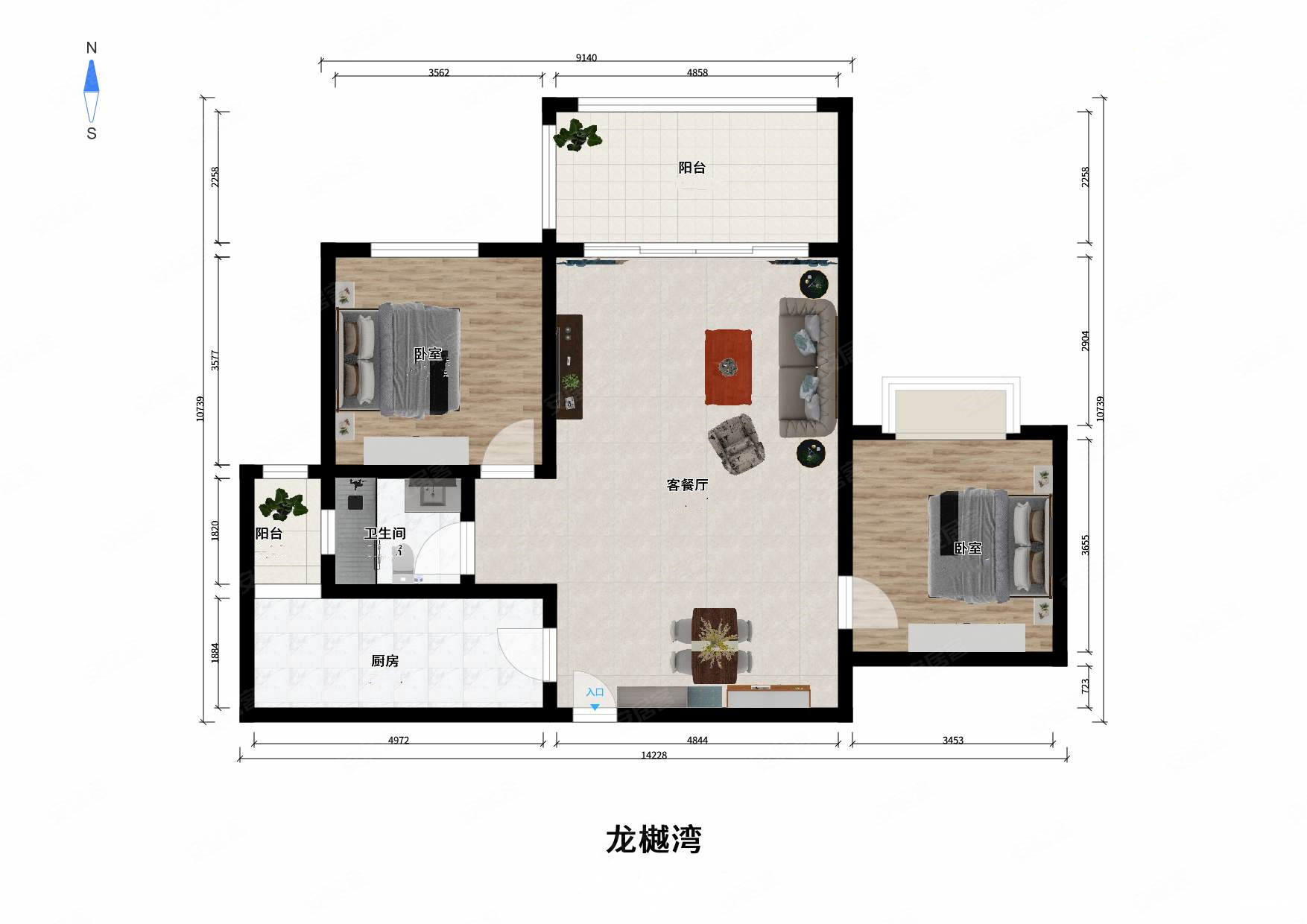 成都龙樾熙城户型图图片