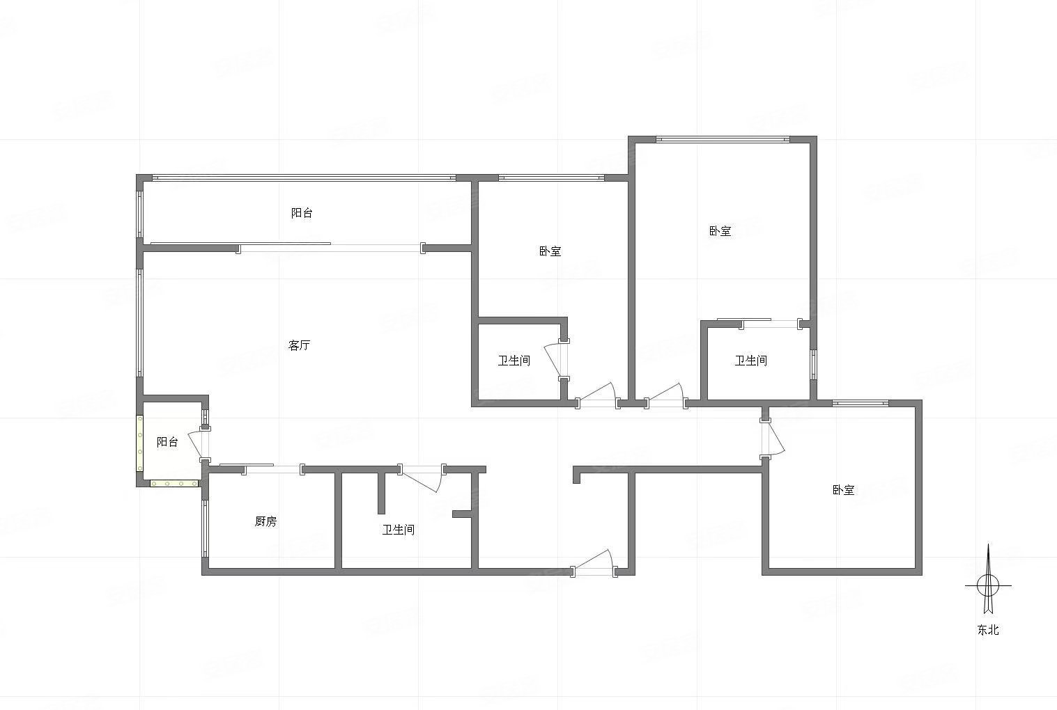 江北嘴看江大平层l型方厅三面采光视野无遮挡万科物业