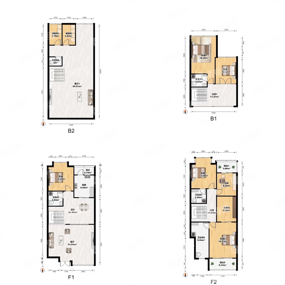 泰禾红峪6室3厅4卫178.94㎡南北650万