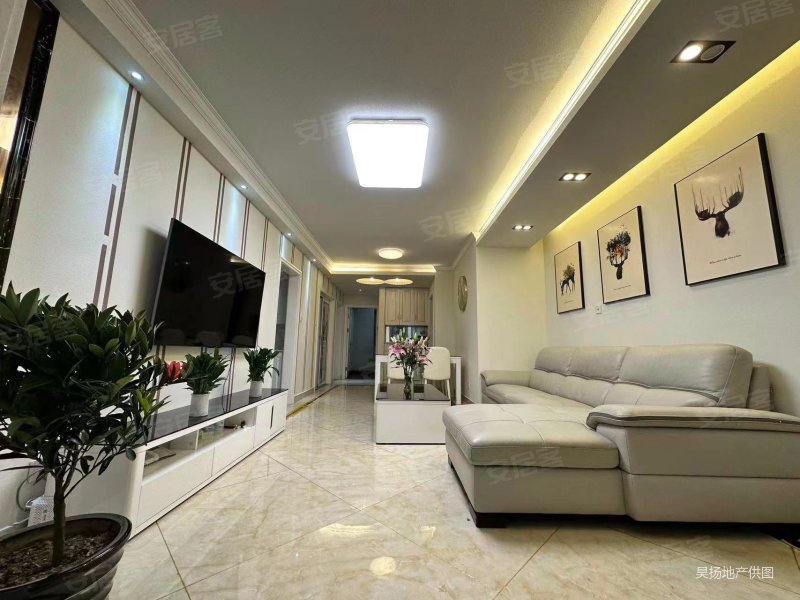 带花园 豪华装修 有车位 拎包入住,新城旭辉府二手房,185万,3室2厅,1