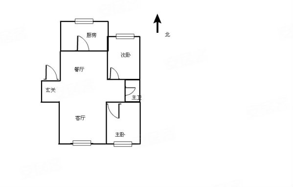 万丰花苑2室2厅1卫117.57㎡南北125万