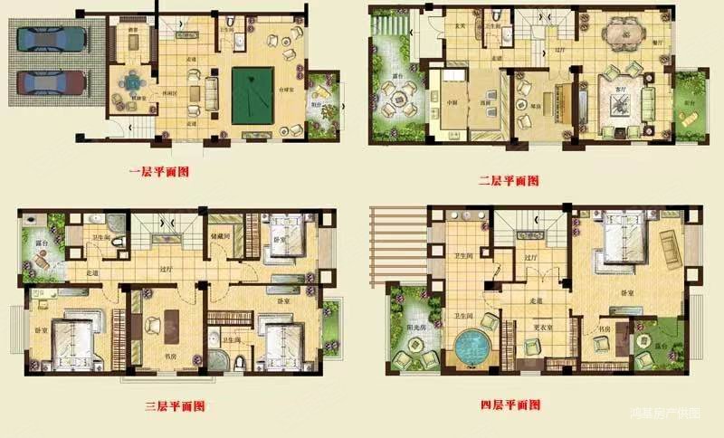 天沐君湖(别墅)5室2厅3卫196.83㎡南北275万
