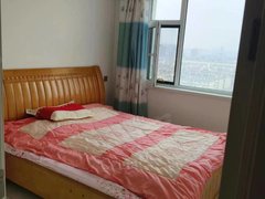 市场学校龙潭悦景电梯16楼不顶两室58平精装地热天然气带家具