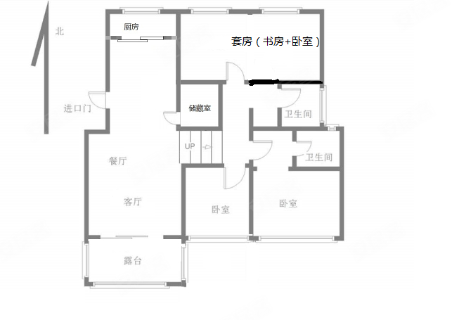 万佳阳光城3室2厅2卫157.15㎡南北128万