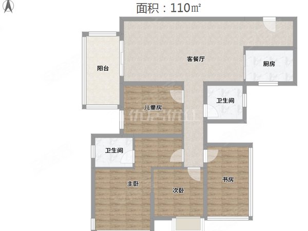 南宁西乡塘安吉澜月府整租 澜月府 押二付三 精装 115平 电梯房 随时