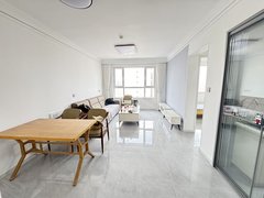 兰州安宁区委桃海市场 润丰嘉园 精装修家具家电齐全 两室两厅  看房方便出租房源真实图片