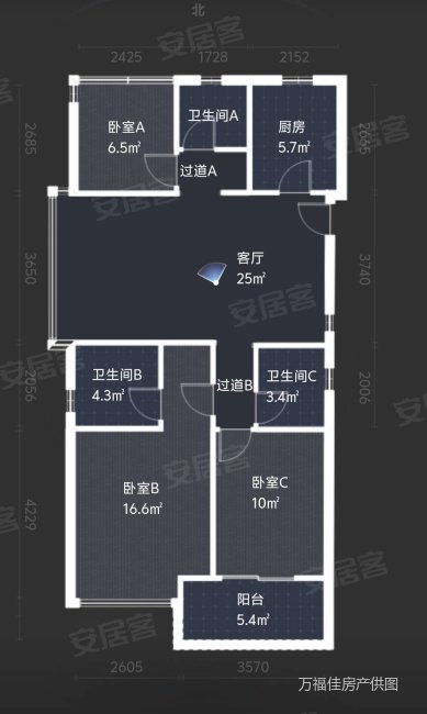 印象苕溪城,好楼层,边套,房东急卖!