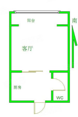 华府山水1室1厅1卫36㎡南19.5万