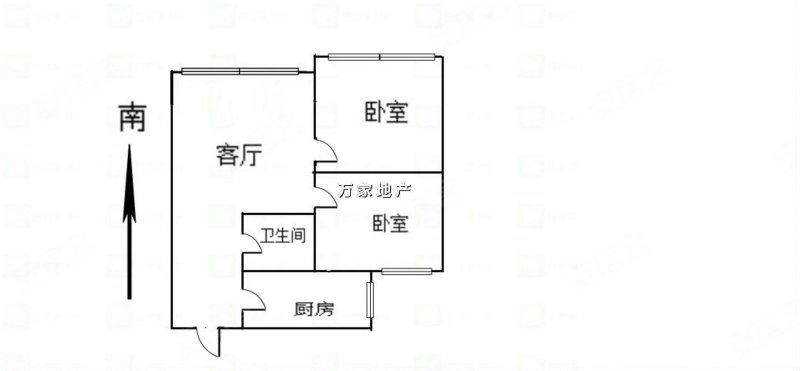 佳和雅庭2室1厅1卫71㎡南北60万