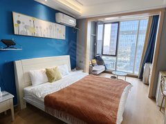 张家港杨舍杨舍中心出租 万达广场一室万达公寓汇金商务楼公寓一室一厅精装修拎包入出租房源真实图片