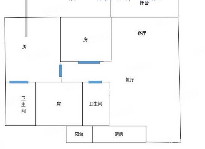 泰景轩3室2厅2卫112㎡南北56万