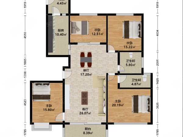 杭州拱墅和睦滨融府和睦地铁口滨融府 3室2厅3卫 1