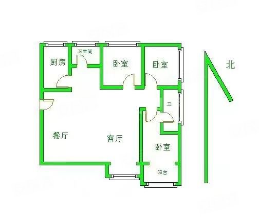 燕云台3室2厅2卫111㎡南北93万