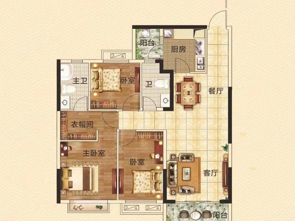 黄石黄石周边花湖天行御景庄园整租万达旁 )崭新精装电梯大3房  家具家电齐全  随时看房出租房源真实图片