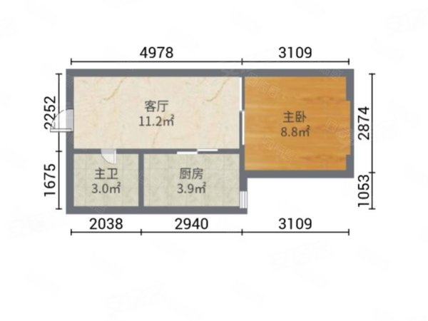 【多图】万锦和平里,太原南街租房,万锦和平里 1室1厅1卫 精装修 电梯