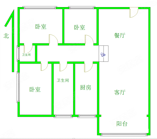 邢钢东生活区3室2厅2卫158.33㎡南北85万