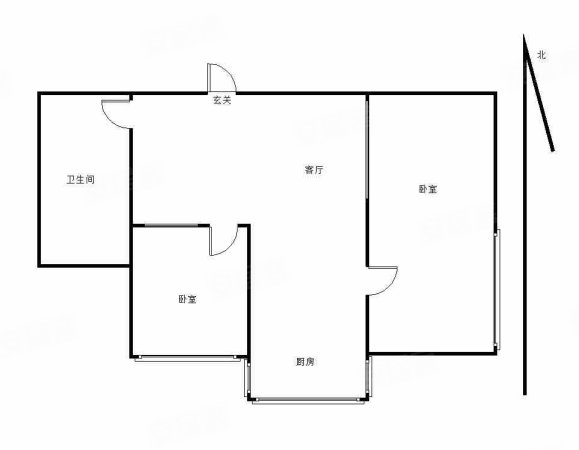 兴盛家园2室1厅1卫65.95㎡东南56.5万