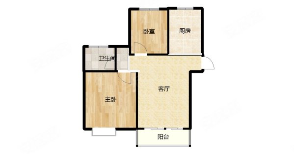 平高书香名邸2室2厅1卫85㎡南北110万