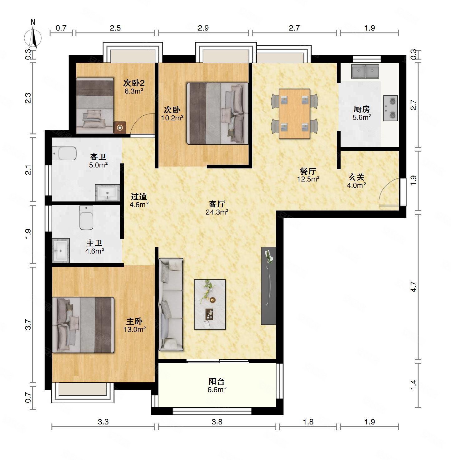 低于市场价急售鹏湖湾四期次新房南北通透地铁口永旺旁