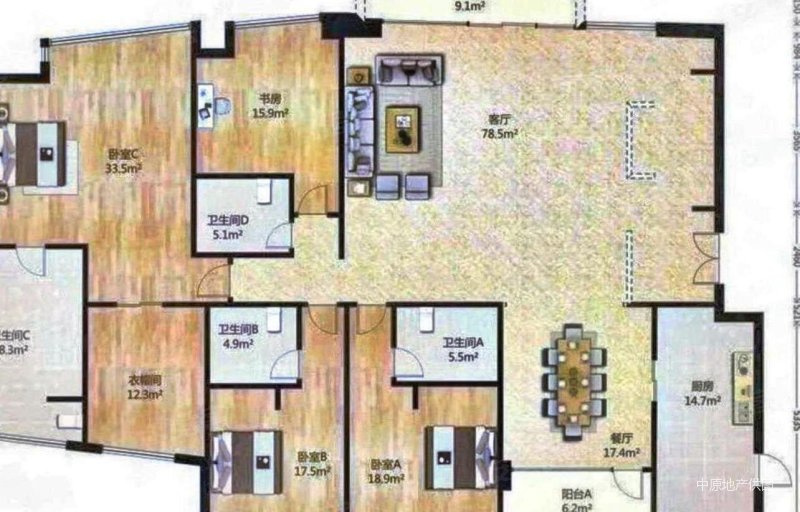 中粮海景壹号 南北通透户型 业主自住装修 诚意出售 随时看