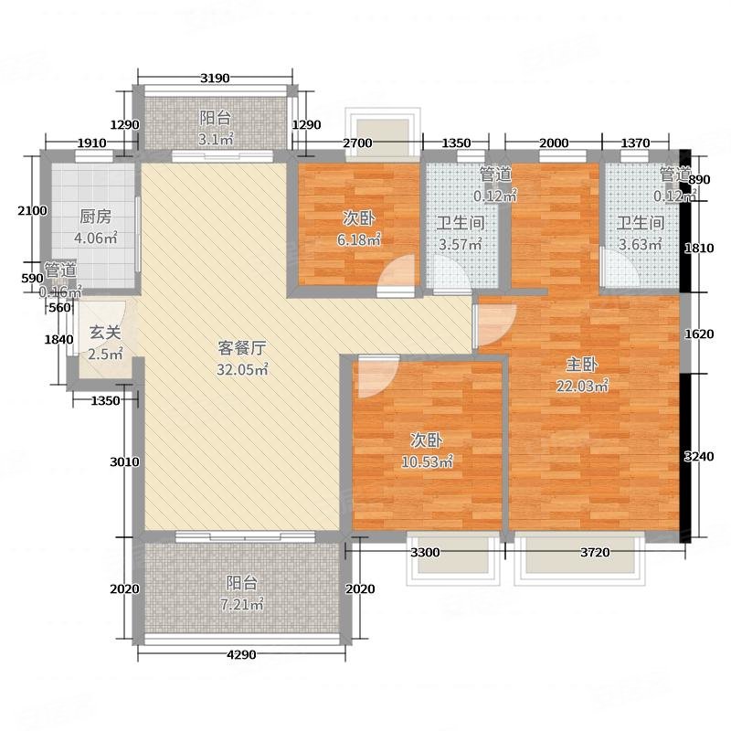 韶关碧桂园(别墅)5室3厅4卫333㎡南北488万