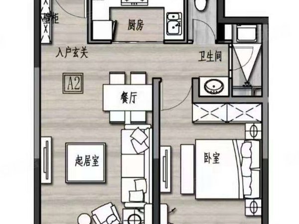 永德宝邸北区2室1厅2卫南北通透电梯房配套齐全