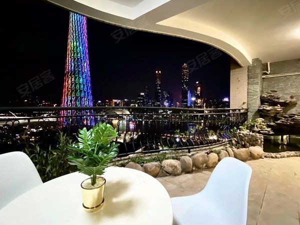 广州海珠广州塔珠江帝景苑豪宅的魅力 夜景超靓一线江景 广州三件套
