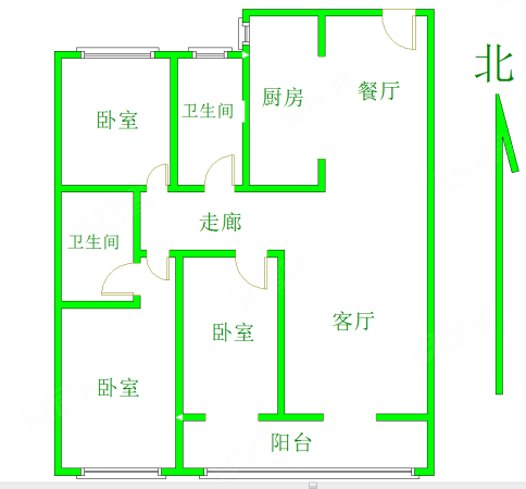 保利茉莉公馆3室2厅1卫117㎡南北92万