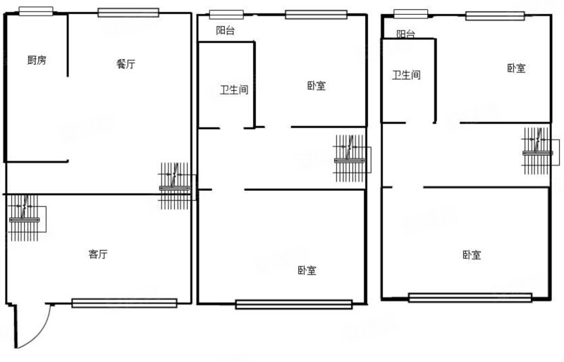 东方庭院5室3厅3卫188㎡南北198万