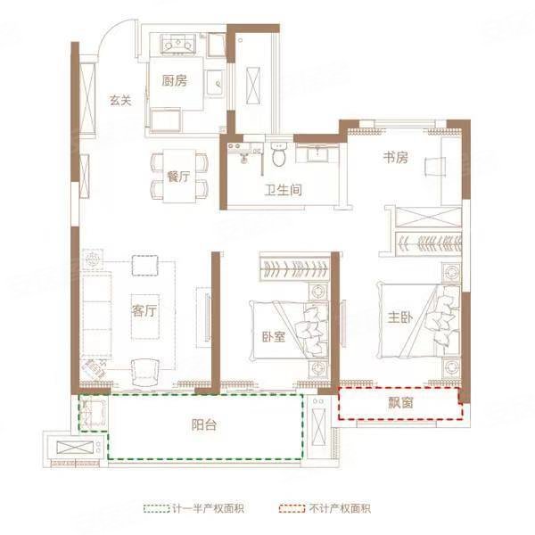 亳州一品居3室2厅1卫100㎡南北56万