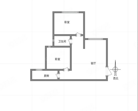 漫山居2室1厅1卫55㎡南48万