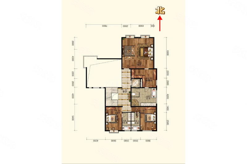 优山美地(A区)5室3厅5卫890㎡南北7800万