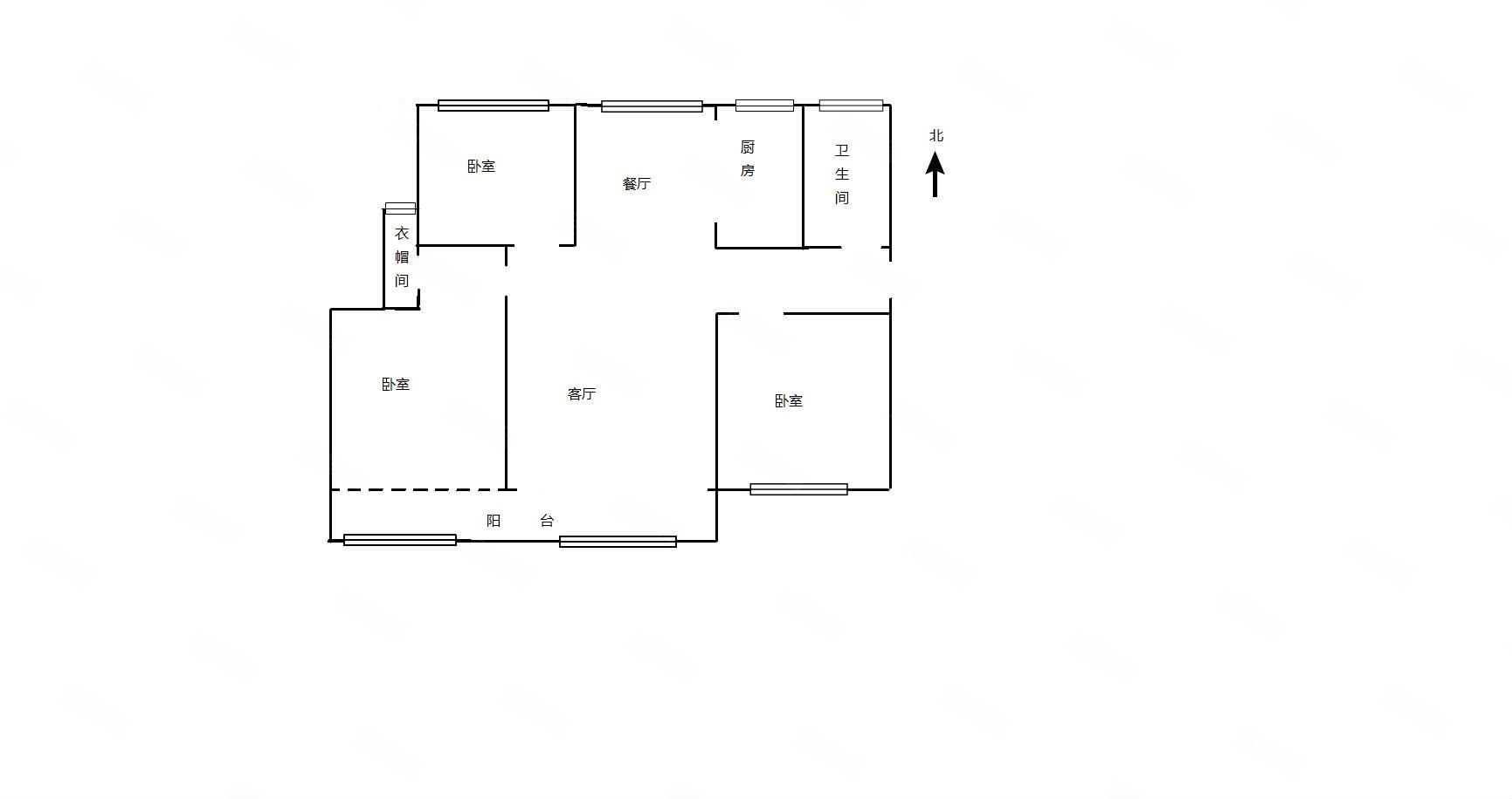 中南世纪城3室2厅2卫130.59㎡南北99.9万