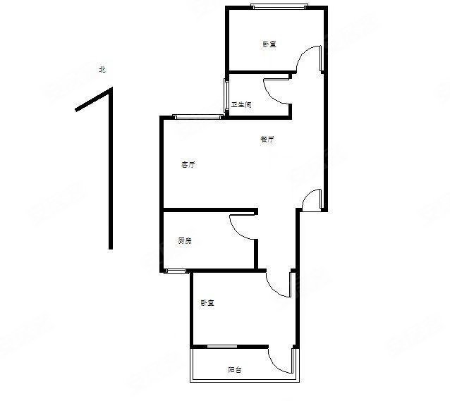 兴隆新村2室1厅1卫70.62㎡南180万