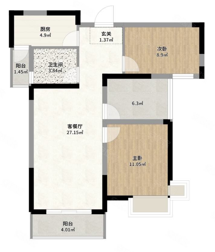 中国铁建高品质值得信赖山语城三期小三房满五