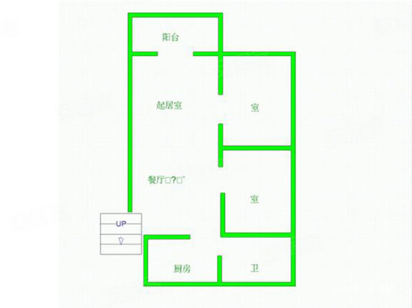 白沙小区2室2厅1卫80㎡南北23万