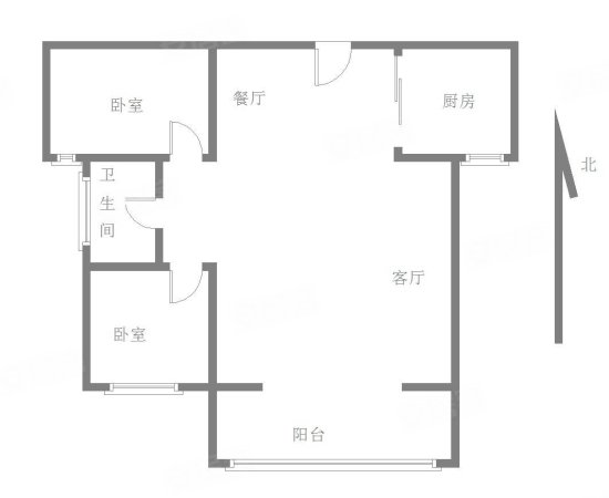 南池春晓2室2厅1卫92.5㎡南北79万