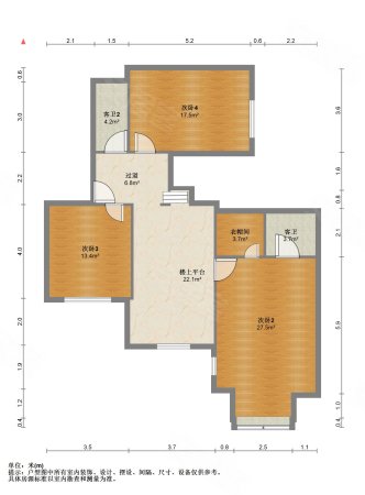 远景庄园(别墅)5室2厅3卫249㎡南北400万