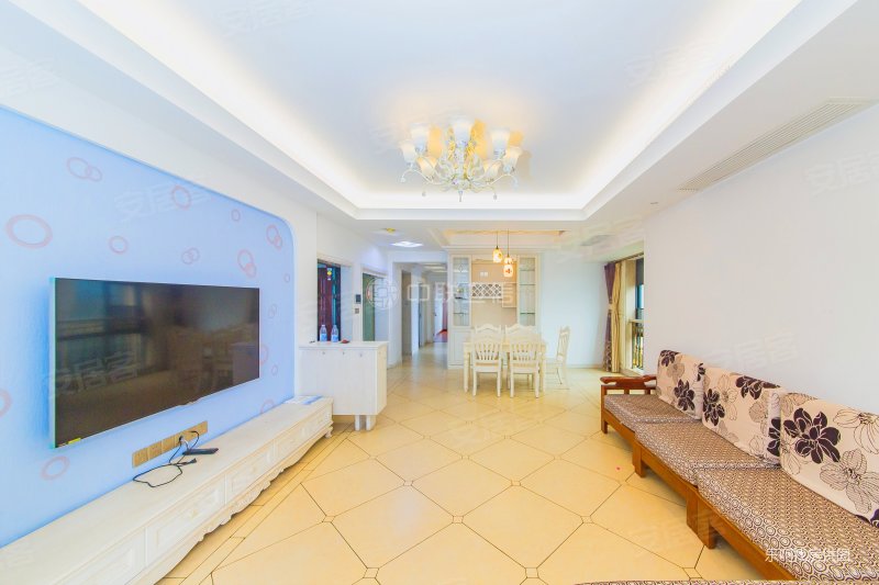 万宝商圈纯商品房社区电梯高层端头户型两卫居家装修,群升白马郡二手