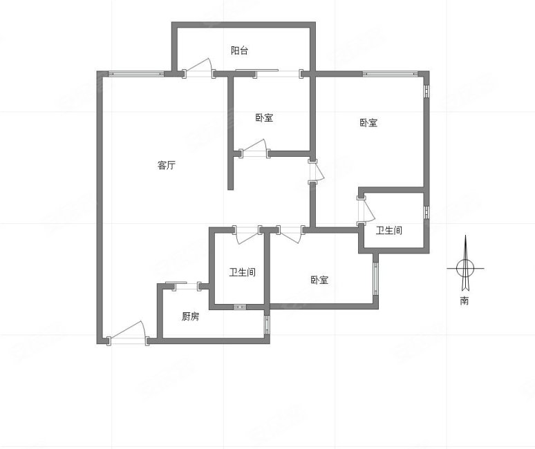 巨成龙湾(北区)3室2厅2卫107.5㎡南108万