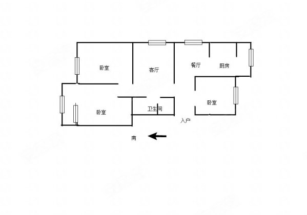新兴小区(西区)3室2厅1卫95.02㎡南北178万