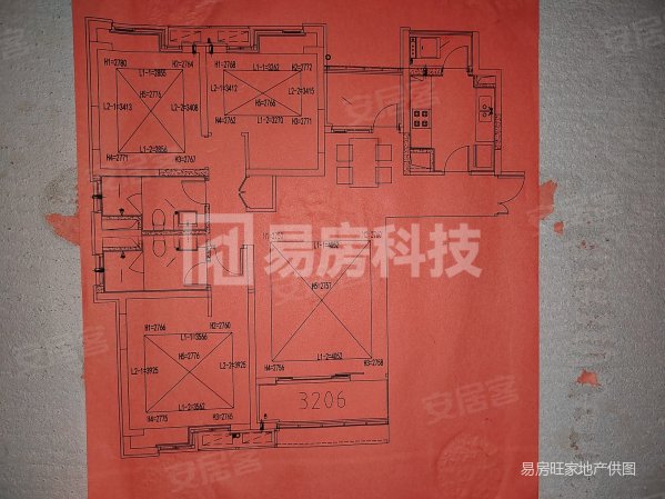 世纪家园桃源里3室2厅2卫141.49㎡南北106万