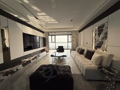 武汉洪山欢乐谷华侨城原岸 3室2厅 全房黑白轻奢风 中央空调地暖 拎包入住出租房源真实图片