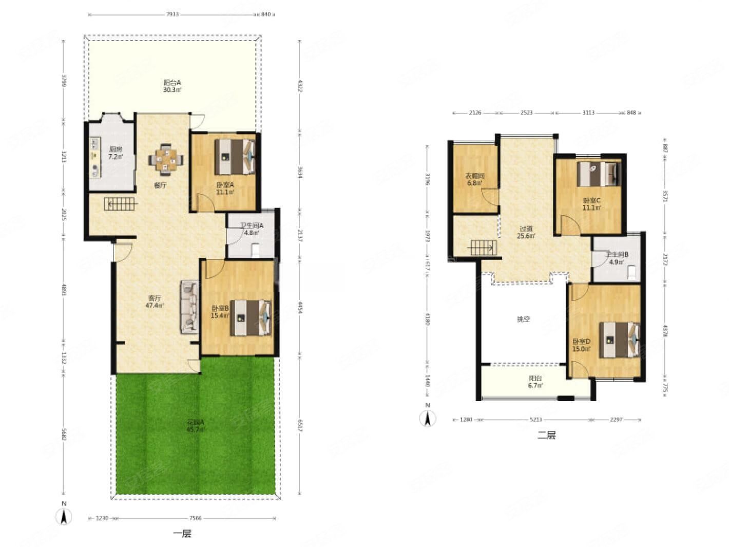 跃层 带院子 使用面积大  诚心出售