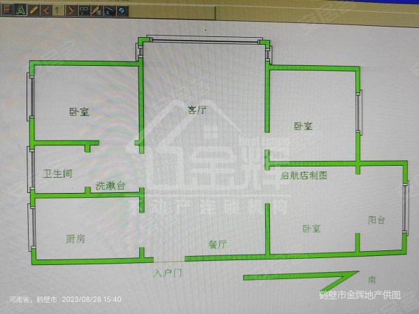 幸福里3室2厅1卫102㎡南北83万