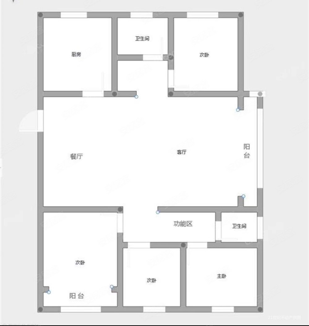 南秀嘉园4室2厅2卫134.56㎡南北240万