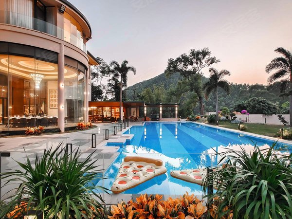 广州越秀二沙岛越秀宏城花园广州牛皮的独栋庄园别墅喜欢你就来出租