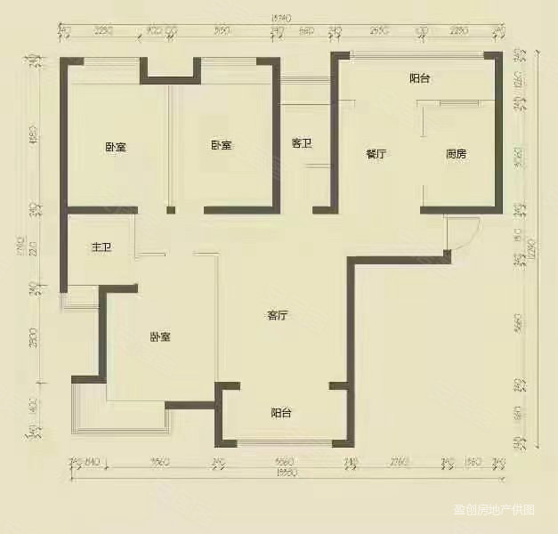 阳光嘉城(B区)5室2厅2卫138㎡南48万