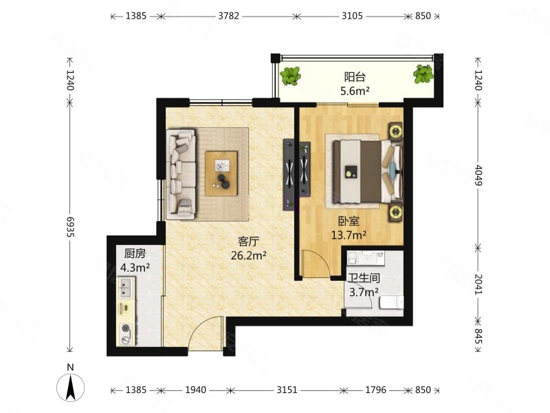 华悦大厦2号楼私产可贷款70年平山道随时看